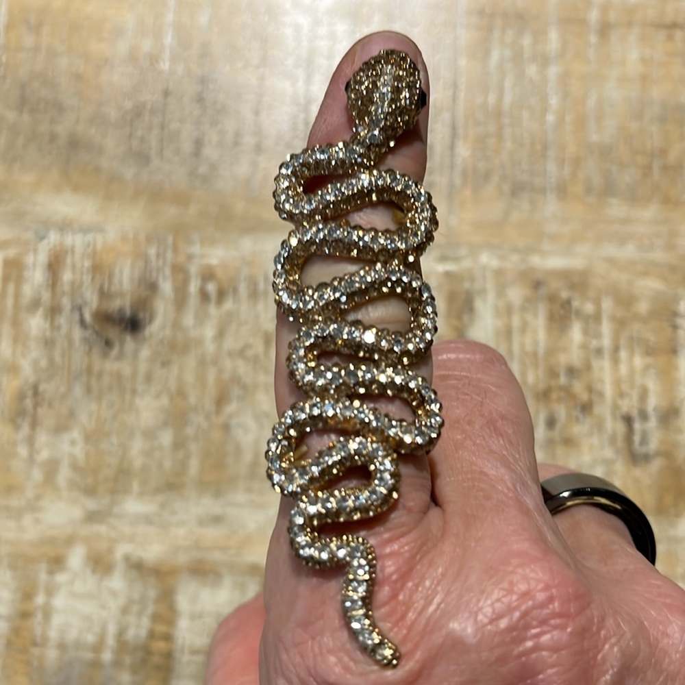 Snake Ring Crystal (full finger) - Picture 3 of 5